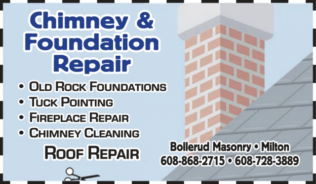 Chimney & Foundation Repair, Bollerud Masonry