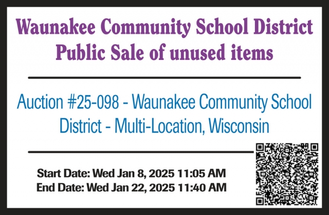 Public Sale, Waunakee Community School District, Waunakee, WI