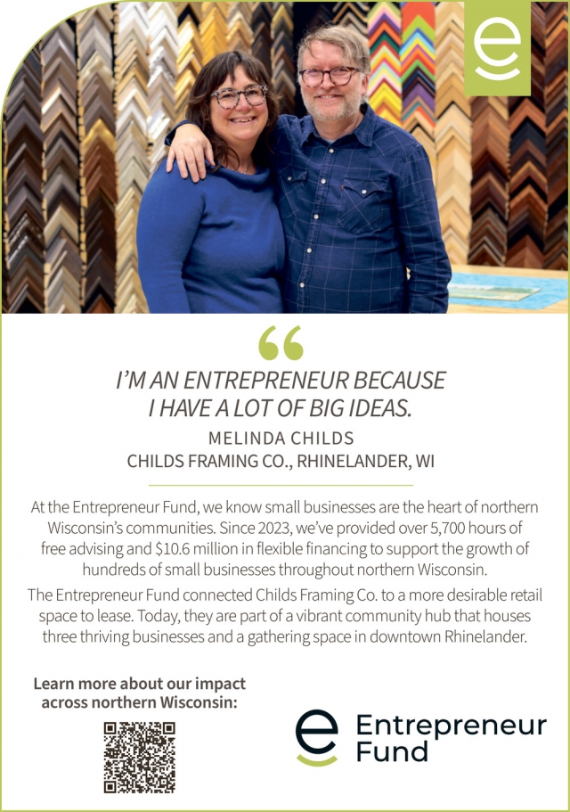 Small Business Are the Heart of Northern Wisconsin's Communities, Entrepreneur Fund