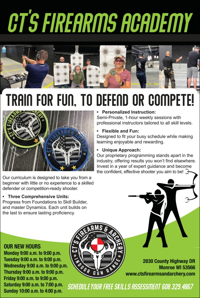 Firearms Academy, CT's Firearms & Archery