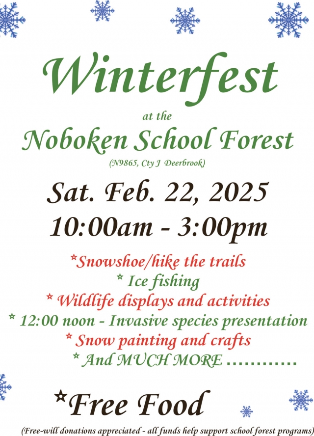 Ice Fishing, Winterfest at The Noboken School Forest (February 22, 2025)