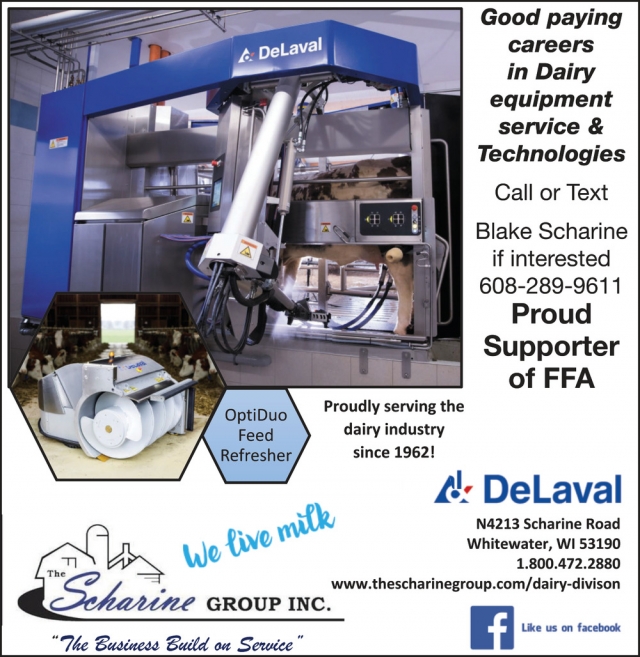 Good Paying Careers in Dairy Equipment Service, Scharine Group Inc