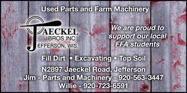 Used Parts and Farm Machinery, Jaeckel Bros, Inc