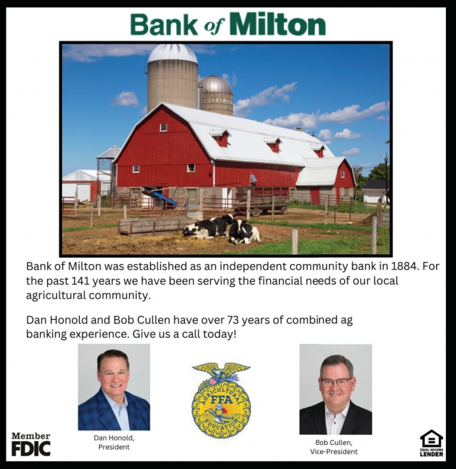 Bank of Milton, Bank of Milton, Milton, WI