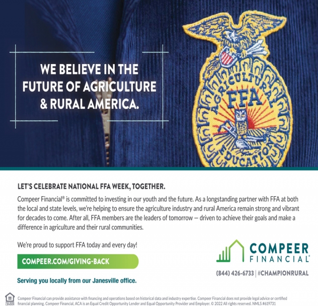 We Believe in The Future of Agriculture & Rural America, Compeer Financial, Monroe, WI