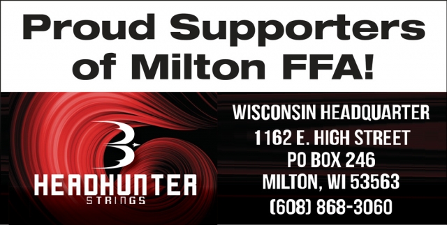 Proud Supporters of Milton FFA!, Headhunter Bow Strings