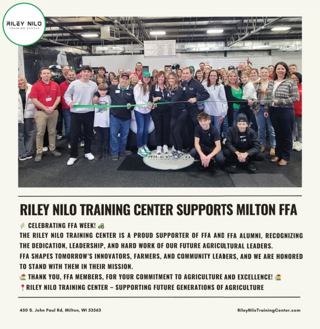 Celebrating FFA Week!, Riley Nilo Training Center