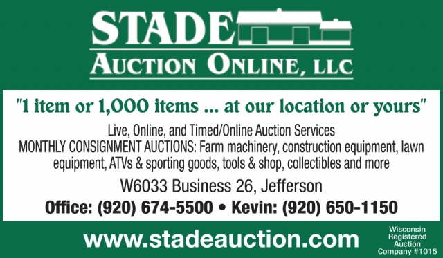 Live, Online and Timed/Online Auction Services, Stade Auction Online, LLC