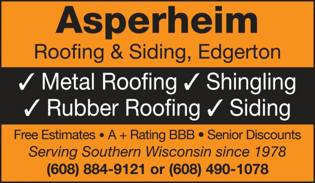 Metal Roofing, Asperheim Roofing & Siding, LLC, Edgerton, WI