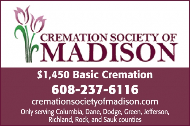 $1,450 Basic Cremation, Cremation Society of Madison, Madison, WI