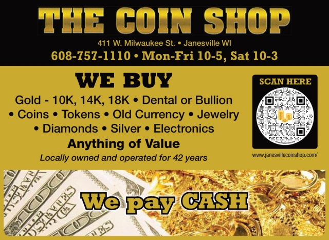 Coin Shop, The Coin Shop, Janesville, WI