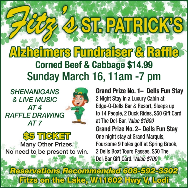 Fit's St. Patrick's, Fitz's On The Lake, Lodi, WI