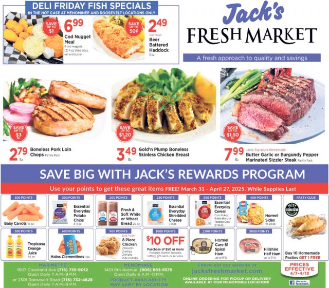 Fresh Market, Jack's Fresh Market, Menominee, MI