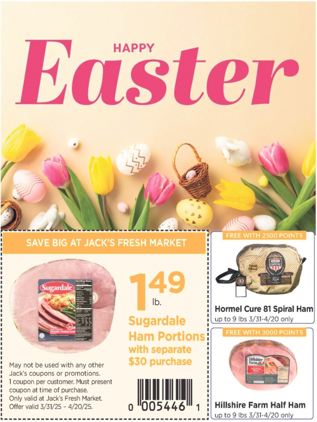 Happy Easter, Jack's Fresh Market, Menominee, MI