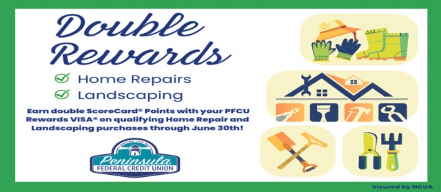 Double Rewards, Peninsula Federal Credit Union, Escanaba, MI