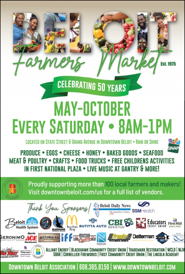 Farmers Market, Downtown Beloit Association, Beloit, WI