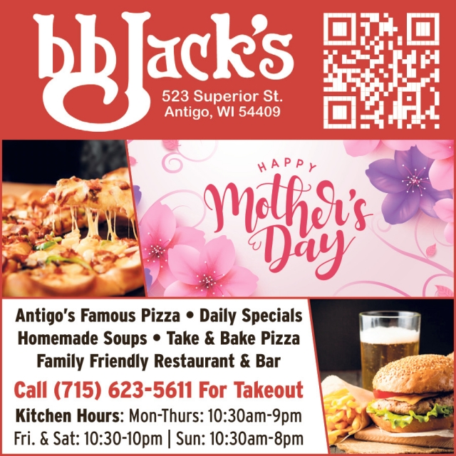 Antigo's Famous Pizza, BB Jack's, Deforest, WI