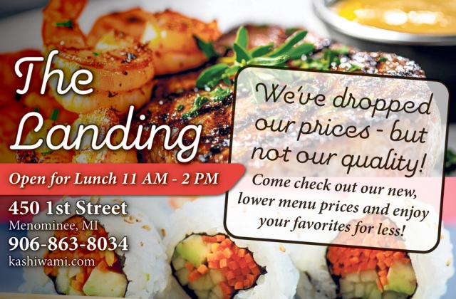 We've Dropped Our Prices, The Landing Restaurant, Menominee, MI