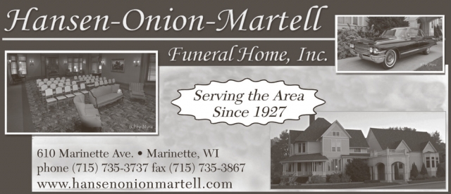 Orchid Quartet, Hansen-Onion Funeral Home, Inc, Marinette, WI