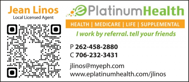 Local Licensed Agent, Jean Linos - PlatinumHealth, Whitewater, WI
