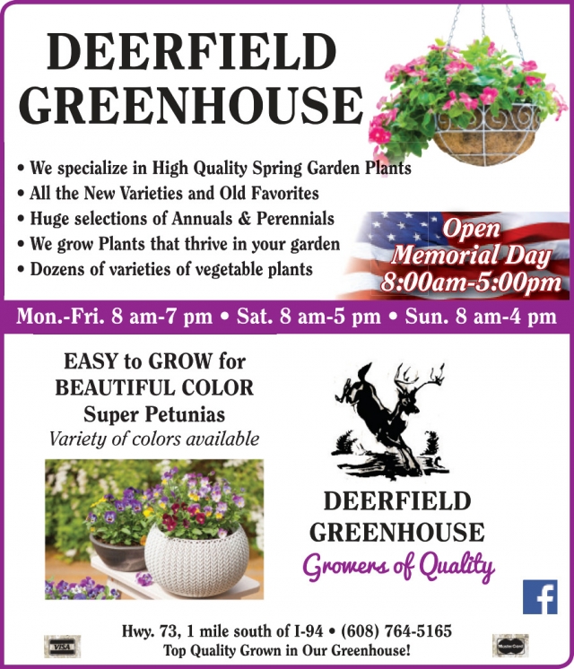 Spring Plantings, Deerfield Greenhouse, Deerfield, WI
