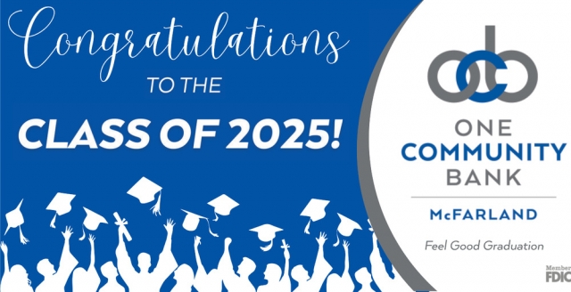 Congratulations to The Class of 2025!, One Community Bank McFarland, Mcfarland, WI