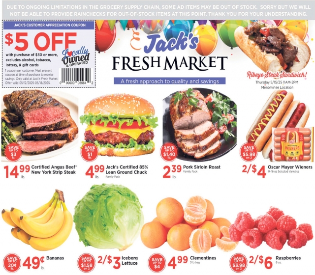 Fresh Market, Jack's Fresh Market, Menominee, MI