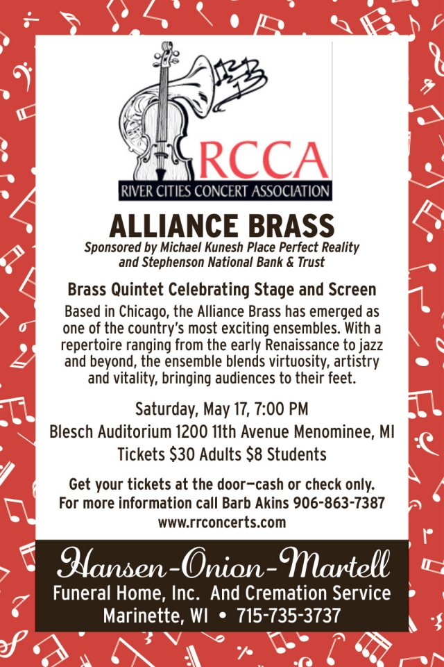 Alliance Brass, Hansen-Onion Funeral Home, Inc, Marinette, WI