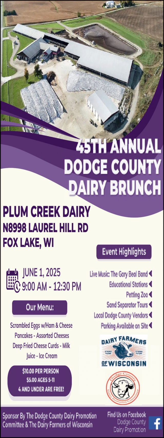 Dairy Brunch, 45th Annual Dodge County Dairy Brunch