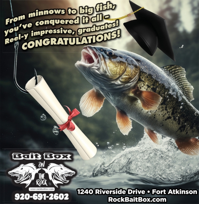 Congratulations Graduates!, Rock River Bait Box, Fort Atkinson, WI