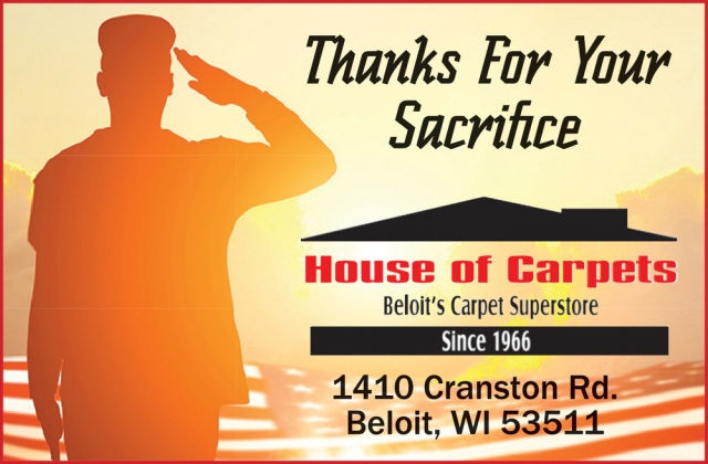 Thanks for Your Sacrifice, House of Carpets, Beloit, WI