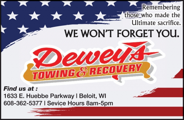 Towing Services, Deweys Towing & Recovery, South Beloit, IL