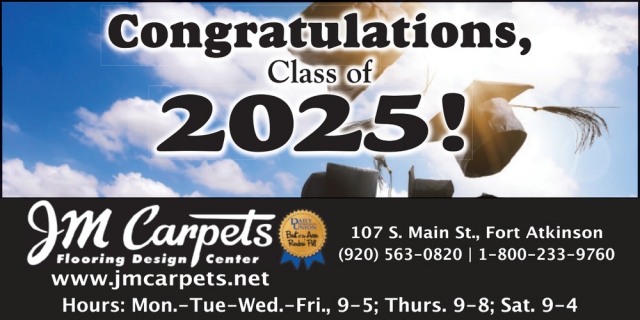 Congratulations Class of 2025!, JM Carpets