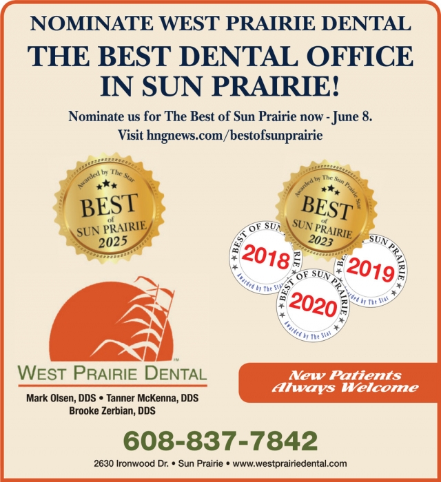 Best Dental Office in Sun Prairie!, West Prairie Dental, Sun Prairie, WI