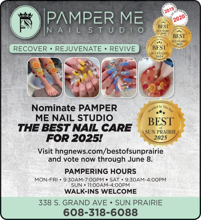Nominate Pamper Me Nail Studio the Best Nail Care for 2025!, Pamper Me Nail Studio, Sun Prairie, WI