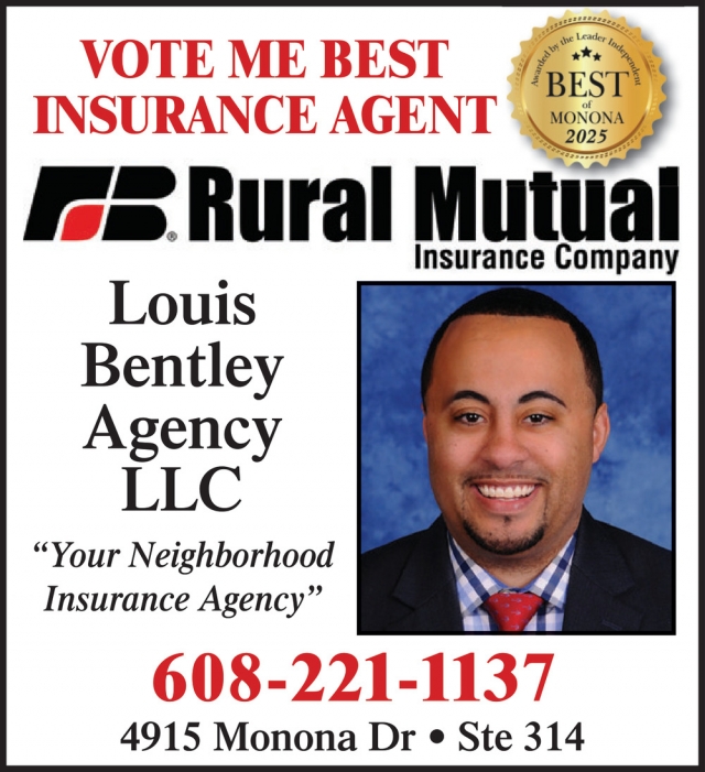 Best Insurance Agent, Rural Mutual Insurance Company, Monona, WI