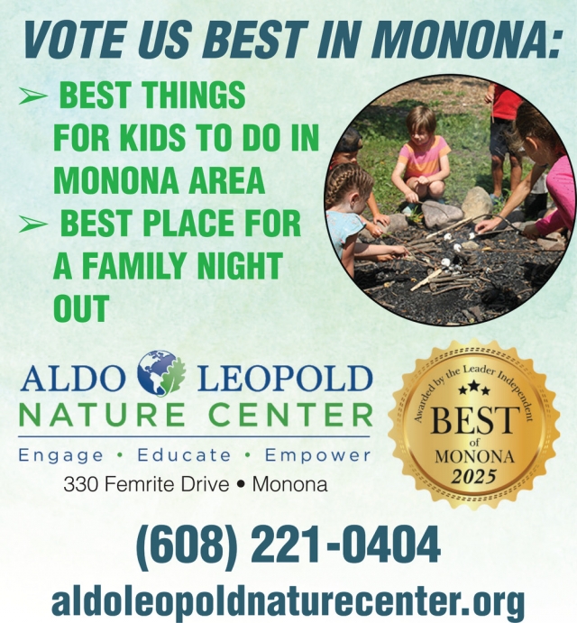 Best Place for A Family Night Out, Aldo Leopold Nature Center, Monona, WI