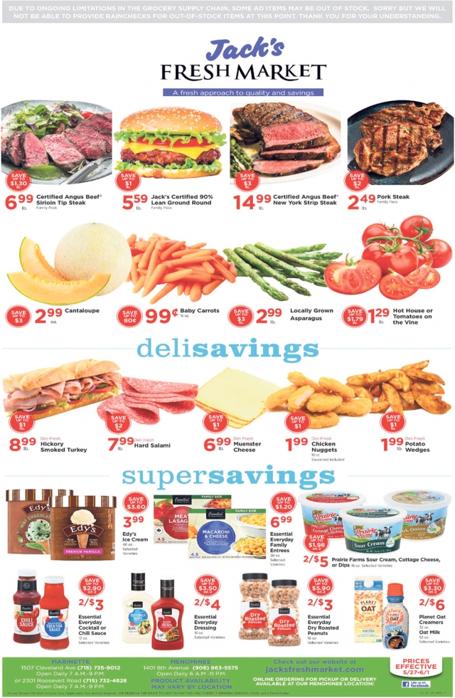 Fresh Market, Jack's Fresh Market, Menominee, MI