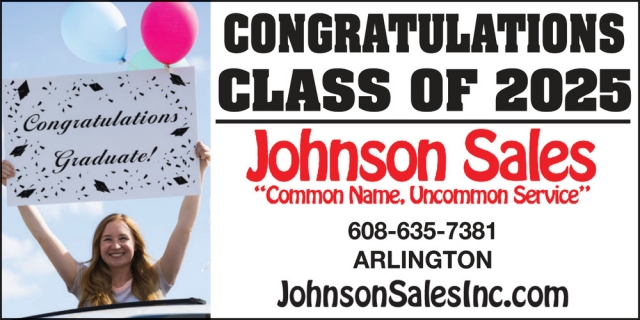 Congratulations Class of 2025, Johnson Sales, Inc