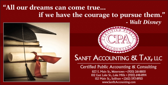 Certified Public Accounting & Consulting, Sanft Accounting & Tax, LLC, Lake Mills, WI