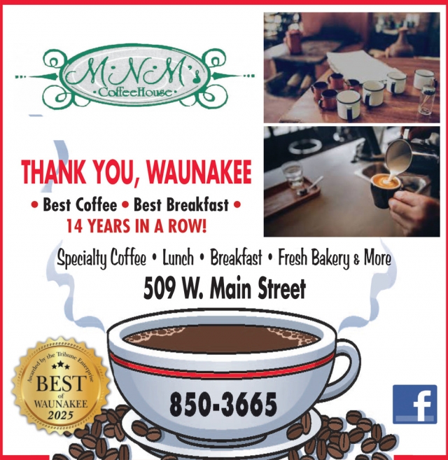 Best Coffee, M-N-M's Coffeehouse, Waunakee, WI