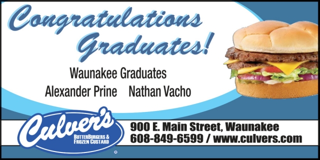 Congratulations Graduates!, Culver's - DeForest, De Forest, WI