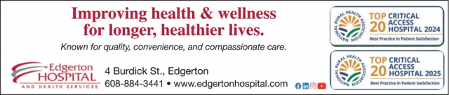 Improving Health & Wellness for Longer, Healthier Lives, Edgerton Hospital & Health Services