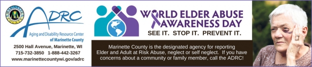 World Elder Abuse Awareness Day, ADRC - Aging & Disability Resource Center of Marinette County