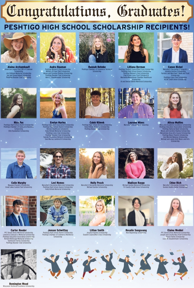 Congratulations, Graduates!, Peshtigo High School