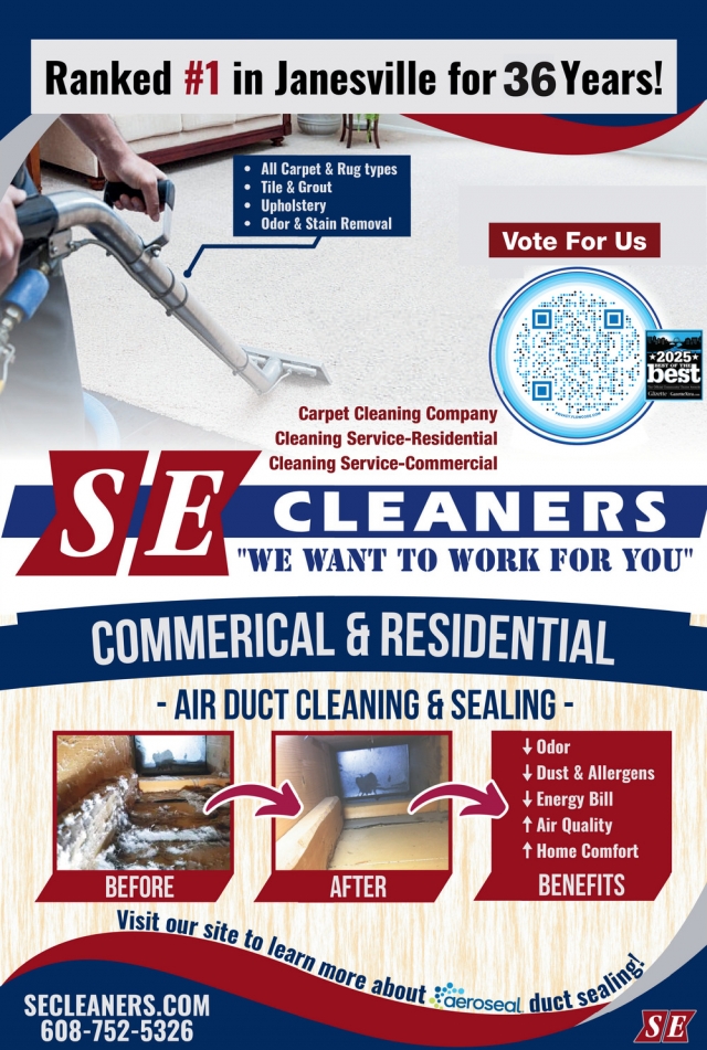 Air Duct Cleaning & Sealing, S.E Cleaners, Janesville, WI