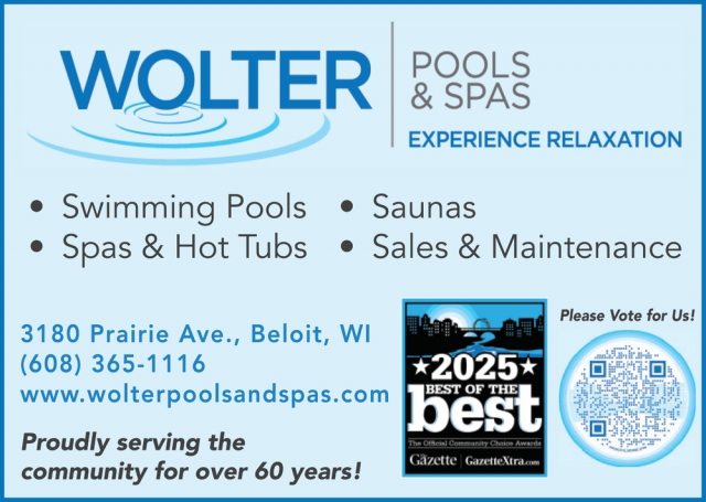 Swimming Pools, Wolter Pools & Spas, Beloit, WI