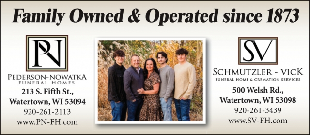 Funeral Home, Pederson-Nowatka Funeral Homes / Schmutzler - Vick Funeral Home & Cremation Services, Watertown, WI