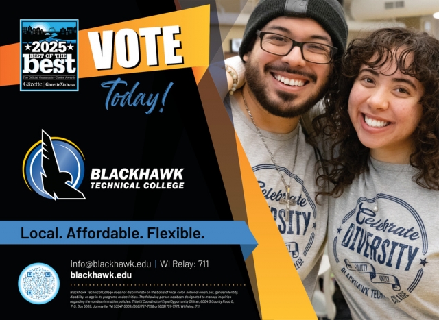 Vote Today!, Blackhawk Technical College, Janesville, WI