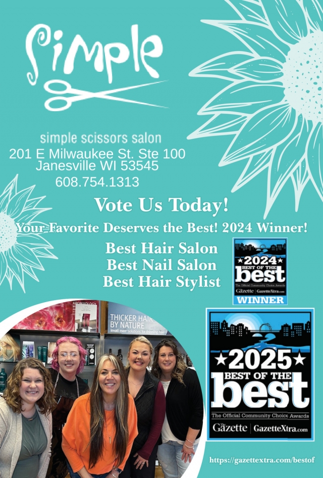 Best Hair Salon, Simple Scissors Salon & Spa, Janesville, WI